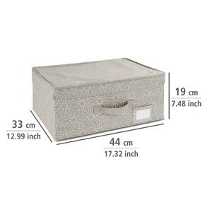 Aufbewahrungsbox BALANCE Beige - Kunststoff - 44 x 19 x 33 cm