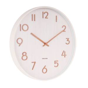 Horloge Pure Medium D40cm Blanc - Bois manufacturé - 40 x 40 x 5 cm