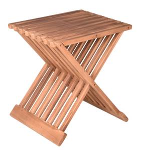 Hocker FANI Braun - Massivholz - Holzart/Dekor - 39 x 50 x 29 cm