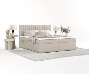 Boxspringbett Maldon Beige - Breite: 140 cm