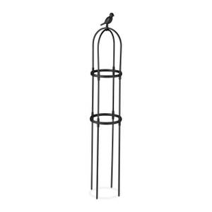 Lot de 2 Trellis 126 cm Noir - Métal - Matière plastique - 24 x 126 x 24 cm