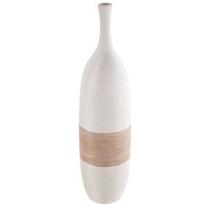 Flaschenvase Olbia Braun - Keramik - 1 x 50 x 14 cm