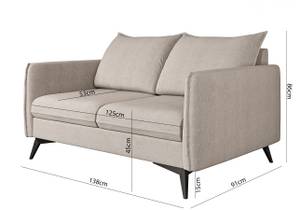 Sofa Carlo 2-Sitzer Ecru