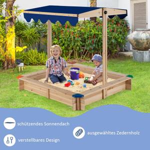 Sandkasten FE32257DE Braun - Holzwerkstoff - 121 x 120 x 121 cm