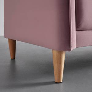 3-Sitzer-Sofa LIVIA Pink - Massivholz - Textil - 176 x 78 x 76 cm