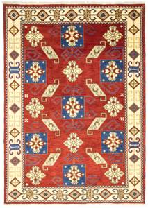 Orientteppich - 241x172cm Rot - Naturfaser - 172 x 2 x 241 cm