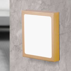 LED Deckenleuchte LERO Gold - Metall - 18 x 3 x 18 cm