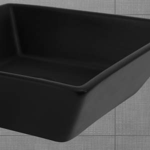 Waschbecken PIRAMIS Schwarz - Keramik - 41 x 12 x 41 cm