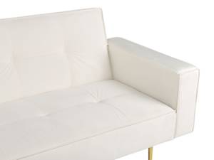 3-Sitzer Sofa VISNES Cremeweiß - Gold - Weiß