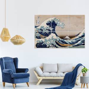 Wandbild Die große Welle vor Kanagawa 150 x 100 cm