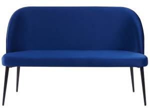 2-Sitzer Sofa OSBY Schwarz - Blau - Marineblau