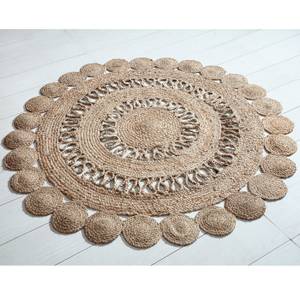 Tapis ∅150cm Margy Beige - Fibres naturelles - 150 x 2 x 150 cm