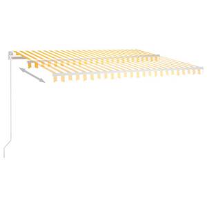 Auvent rétractable 3006540-2 Blanc - Jaune - 300 x 400 cm