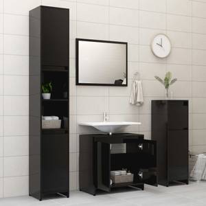 Armoire de salle de bain 3003819 Noir - Bois manufacturé - 60 x 61 x 33 cm