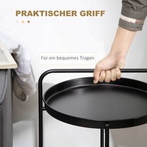 Beistelltisch Couchtisch 839-363 Schwarz - Holzwerkstoff - 43 x 60 x 44 cm