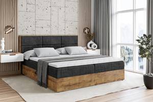 Boxspringbett LOLLI1 Schwarz - Breite: 140 cm - H4