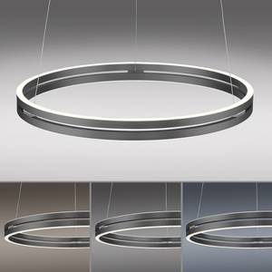 LED Pendellampe PURE-E-LOOP Grau - Metall - 70 x 350 x 70 cm