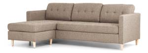 Sofa Marino Braun - Textil - 219 x 80 x 151 cm