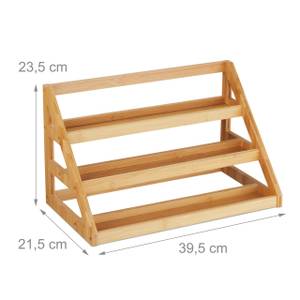 Gewürzregal aus Bambus Braun - Bambus - 40 x 24 x 22 cm