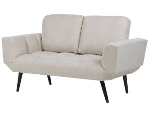 2-Sitzer Sofa BREKKE Beige - Schwarz - Creme