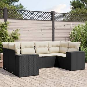 Gartensitzgruppe K4658(6-tlg) Schwarz - Massivholz - 69 x 62 x 62 cm