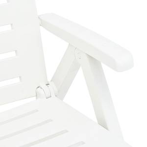 Chaise longue 3000485 Blanc - Matière plastique - 189 x 96 x 72 cm