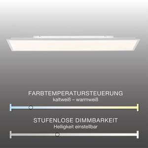 LED Deckenlampe Panel Backlight Weiß - Metall - Kunststoff - 120 x 7 x 120 cm