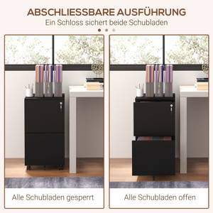 Aktenschrank 924-070V00BK Braun - Metall - 44 x 68 x 37 cm