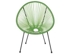 Fauteuil coin lecture ACAPULCO II Noir - Vert - 1 chaise