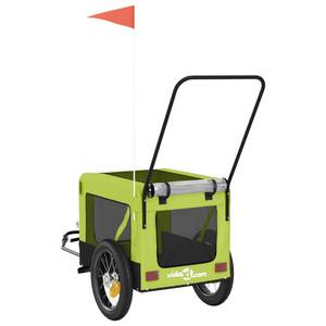 Remorque vélo pour chien 3028772-2 Vert - 55 x 53 x 120 cm