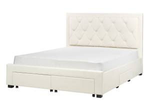 Doppelbett LIEVIN Beige - Creme - Breite: 165 cm