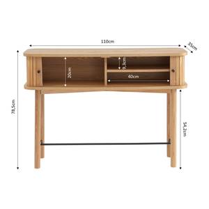 Table console Mati Marron - En partie en bois massif - 110 x 78 x 35 cm