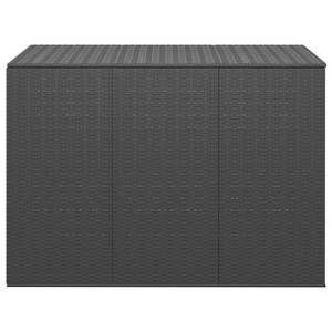 Kissenbox Schwarz - Metall - Polyrattan - 145 x 103 x 145 cm