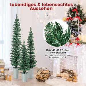 Weihnachtsbaum CM24618 (3er Set) Grün - Kunststoff - 30 x 150 x 30 cm