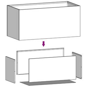 Pflanzgefäß 3015661-1 40 x 39 x 62 cm