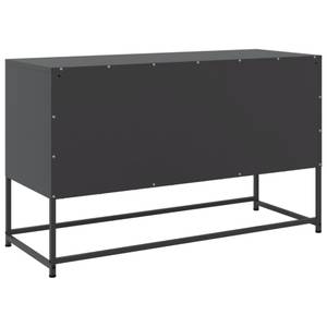 Highboard DE3715 Schwarz - Metall - 39 x 123 x 36 cm