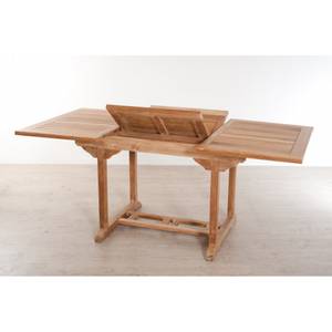 table de jardin en teck 4/6 personnes Marron - Bois massif - Bois/Imitation - 90 x 75 x 120 cm