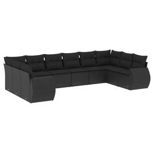 Gartensitzgruppe K841(1-tlg) Schwarz - Massivholz - 34 x 53 x 55 cm