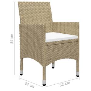 Salle à manger (lot de 5) 3006039-1 Beige - Marron - Bois - Blanc