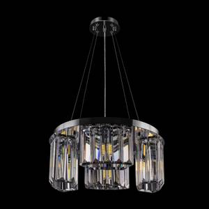 Suspension Luminaire Colline 3 Argenté - Métal - 40 x 58 x 40 cm