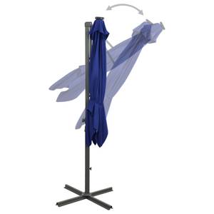 Parasol en porte-à-faux Bleu - Textile - 300 x 238 x 300 cm