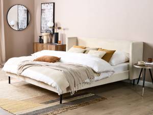 Lit double ARETTE Beige - Crème - Largeur : 204 cm