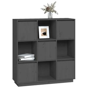 Highboard DE7741 Grau - Massivholz - 35 x 117 x 111 cm