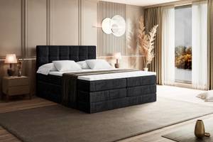 Boxspringbett MARCE KING Schwarz - Breite: 120 cm