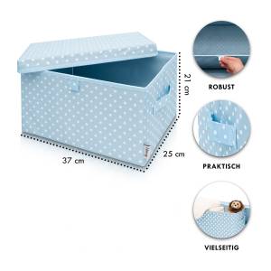 Lifeney 2-Set Aufbewahrungsbox Box Korb Kunststoff - 42 x 28 x 8 cm