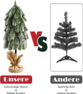 49cm Künstlicher Weihnachtsbaum Grün - Kunststoff - 15 x 49 x 15 cm
