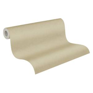 Uni-Tapete Matt Glatt Beige Beige - Kunststoff - Textil