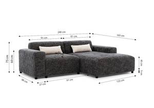 Ecksofa ROLIA Creme