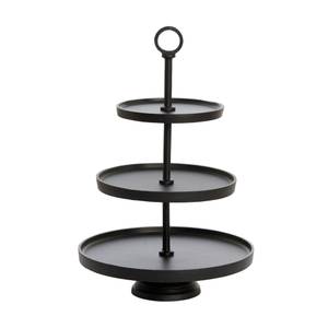 Etagere Marozu Schwarz - Metall - 32 x 48 x 32 cm