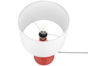 Lampe de table TRIVERSA Rouge - Blanc - Céramique - 32 x 60 x 32 cm